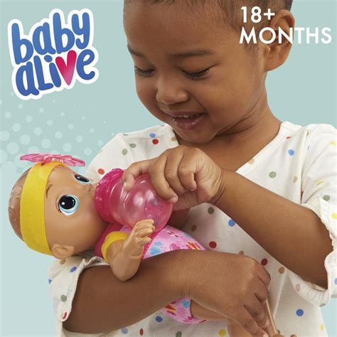 Baby Alive Sweet ‘n Snuggly Baby, Soft-Bodied Washable Doll, Bottle, First Baby Doll Toy for ...