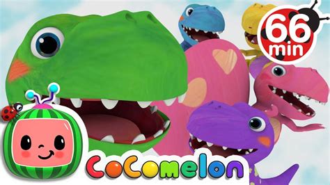 Five Little Dinosaurs + More Nursery Rhymes & Kids Songs - CoComelon - YouTube