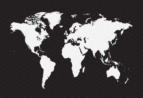 Flat world map vector | Templates & Themes ~ Creative Market