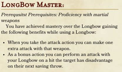 Feats - Short bow master, and Longbow master. (V1.0) Criticism and feedback appreciated. : r ...