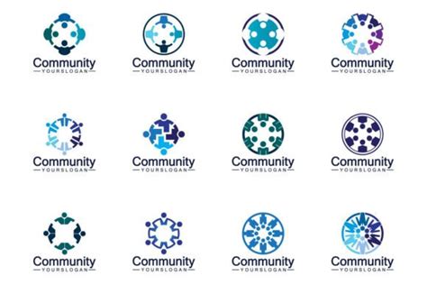 Community Logo Design Template Graphic by kosunar185 · Creative Fabrica