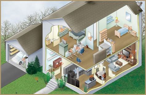 Smart Home Cutaway Illustration | Leanne Kroll