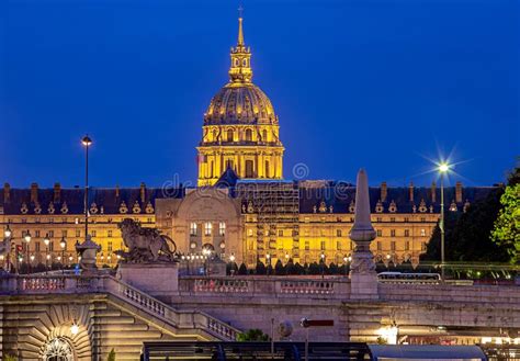 Paris. Bridge Pont Alexandre III on the Sunset. Stock Image - Image of ...