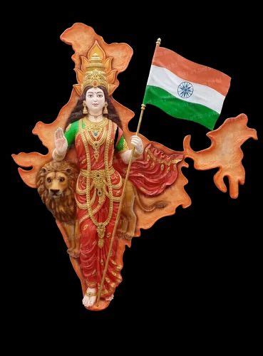 Reyal FRP Bharat Mata Statue, Office, Size: 6X6X1.5 at Rs 65000/piece in Rajkot