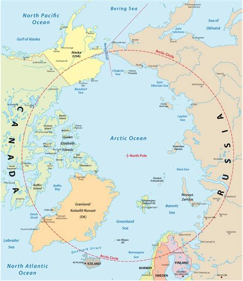 Alaska Arctic Circle Map