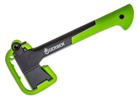 Gerber 14" Hatchet Outdoor Axe, Green GFN Handle, Green Sheath - KnifeCenter - 31-002647