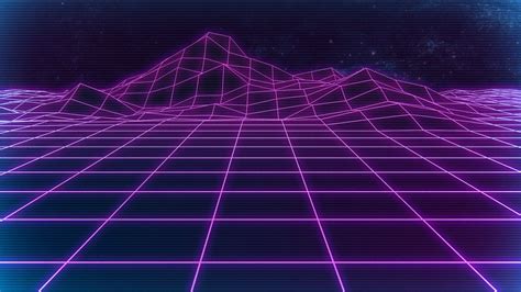 digital, digital art, artwork, 1980s, neon, retrowave, Retrowave, purple, purple background ...