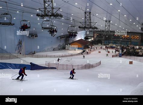 Dubai, United Arab Emirates, Ski Dubai, the indoor ski slope in the Mall of the Emirates Stock ...