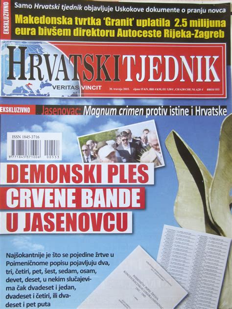 2 Cover of right-wing weekly Hrvatski tjednik referring to the... | Download Scientific Diagram