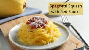 Spaghetti Squash with Red Sauce - Health Yeah Life