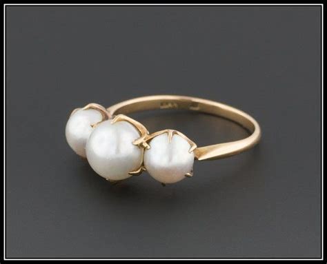 Vintage Mikimoto Pearl Ring 15ct Gold Pearl Ring Vintage 3 | Etsy | Pearl rings vintage, Pearl ...