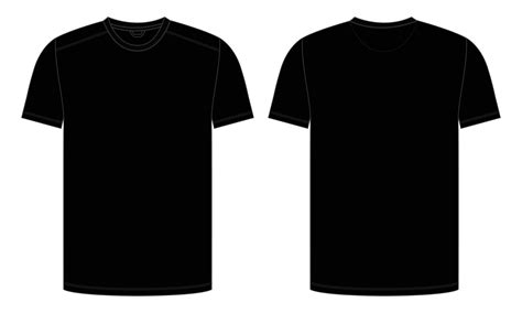 Black T Shirt Template Vector Art, Icons, and Graphics for Free Download