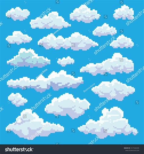 8,700 Pixel Art Clouds Images, Stock Photos & Vectors | Shutterstock