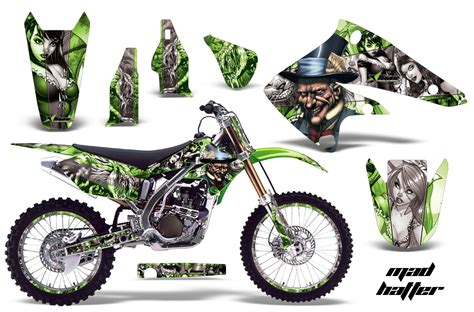 Kawasaki KX250F Graphics Kit 2004-2005