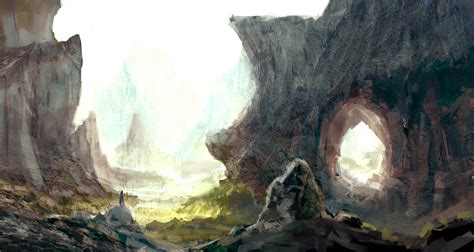 ArtStation - Prehistoric landscape