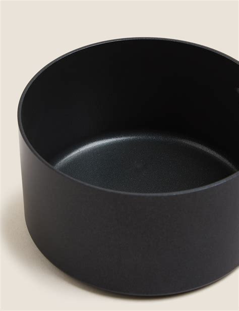 Black Aluminium 16cm Non-Stick Saucepan | M&S Collection | M&S