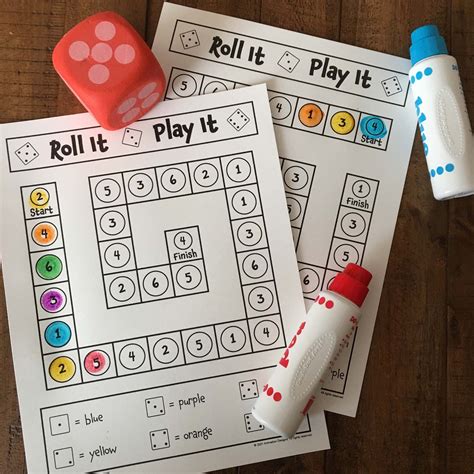 Roll The Dice Game Printable