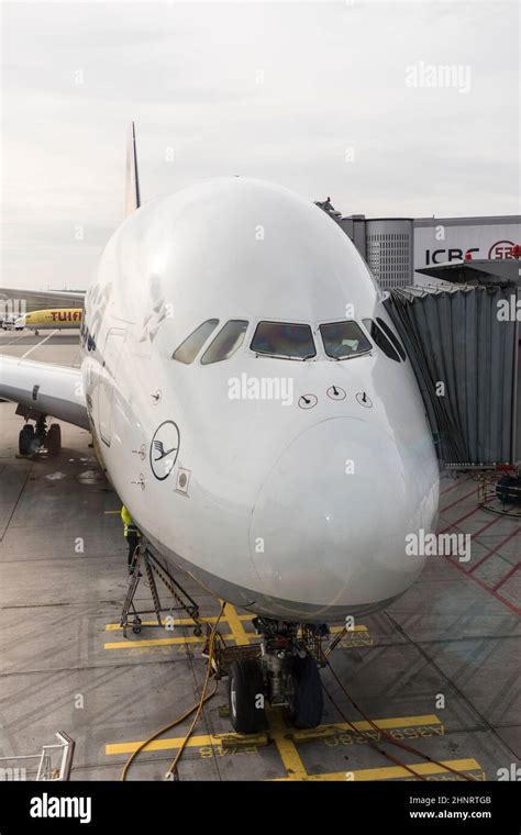 cockpit of a Lufthansa A380 Stock Photo - Alamy