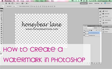 How to Make a Watermark in Photoshop | Photoshop, Photoshop photography, Photoshop for photographers