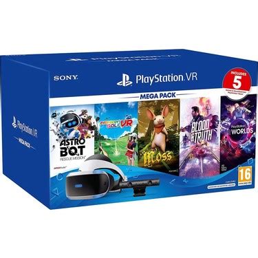 PlayStation VR 11-In-1 Deluxe Bundle PS4 PS5 Compatible: VR Headset ...