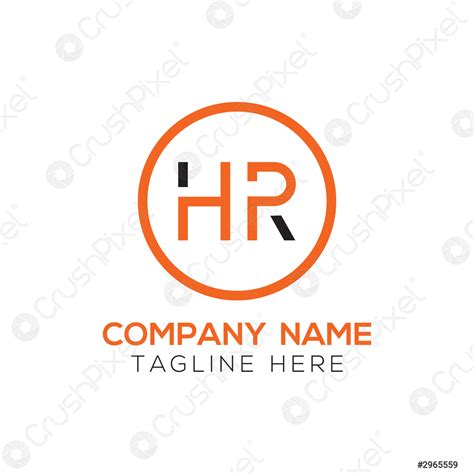 HR Logo Design Vector Template Initial Linked Letter HR Vector - stock vector 2965559 | Crushpixel