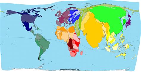 Real Size Comparison Map