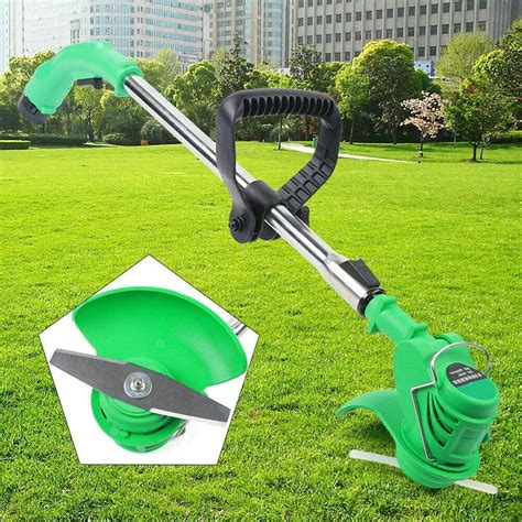 450W Electric Cordless Lawn Tree Trimmer Hand Held Grass Mower 18000RPM Manganese Steel Blade ...