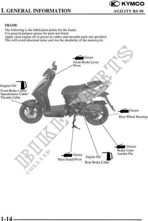 Kymco Agility 50 Parts Diagram