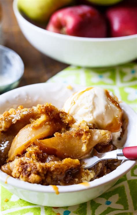 Slow Cooker Apple Cobbler - Spicy Southern Kitchen