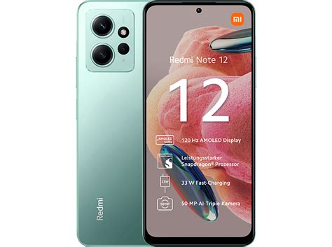 XIAOMI Redmi Note 12 128GB, Mint Green online kaufen | MediaMarkt