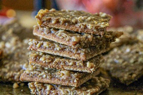 Toffee Bars Recipe (with Pecans and Walnuts) | Hilda's Kitchen Blog