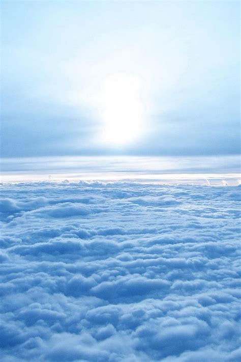 Sea of Clouds. Blue sky , Blue , Light blue aesthetic, Pastel Blue Aesthetic Clouds HD phone ...