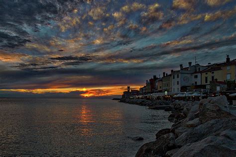 Piran Slovenia Sunset Photograph by Stuart Litoff - Pixels