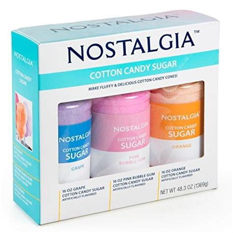 Nostalgia CCFS300- 48 ounces 3-Flavor Cotton Candy Flossing Sugar Kit | Walmart Canada