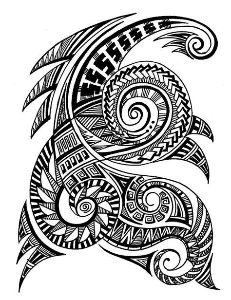 Maori Art Drawing by Art 'n' Soul