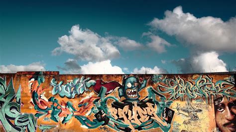 Multicolored graffiti, city, sky, Berlin, berlin wall HD wallpaper | Wallpaper Flare