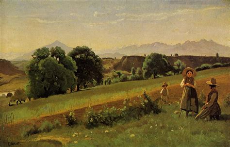 Landscape at Mornex, Haute Savoie - Camille Corot - WikiArt.org - encyclopedia of visual arts