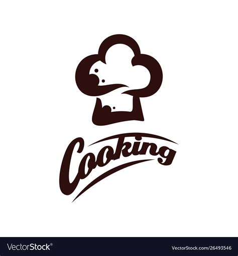 Chef logo design cooking logo template bakery Vector Image