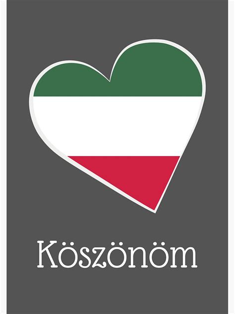 "Köszönöm (thank you in Hungarian) Hungary flag Hungarian thank you " Sticker for Sale by ...