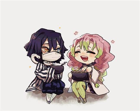 Chibi Obanai And Mitsuri Fanart : r/KimetsuNoYaiba