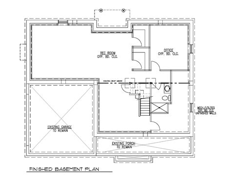 Finished Basement Floor Plan - Premier Design Custom Homes