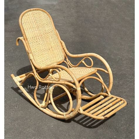 Premium quality Rattan manau rocking chair heavy duty Kerusi goyang rotan manau relax tidur ...