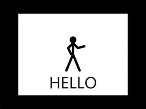 HELLO! waving stickman Animation - YouTube