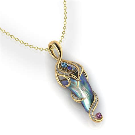 Abalone Pearl Necklace - Jewelry Designs