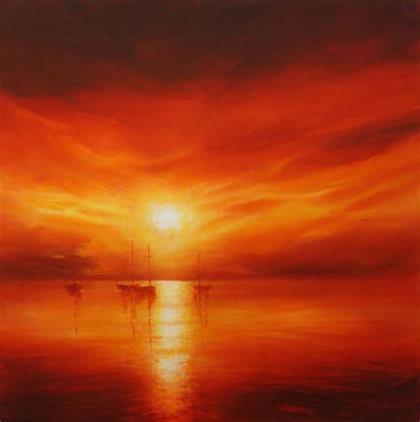 images of reds, orange and yellows - Google Search | Sunset painting ...