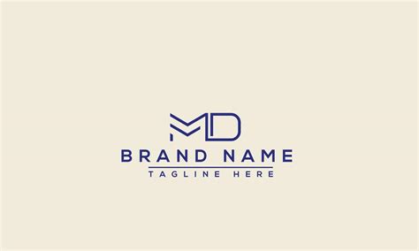 MD Logo Design Template Vector Graphic Branding Element. 10485062 ...