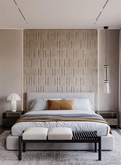 beige bedroom headboard wall | Interior Design IdeasInterior Design Ideas.