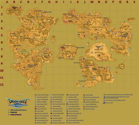 Map of material locations in Dragon Quest IX | Dragon Quest Wiki | Fandom