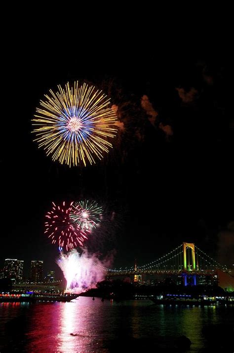 Odaiba Rainbow Fireworks Photograph by Masakazu Ejiri - Fine Art America