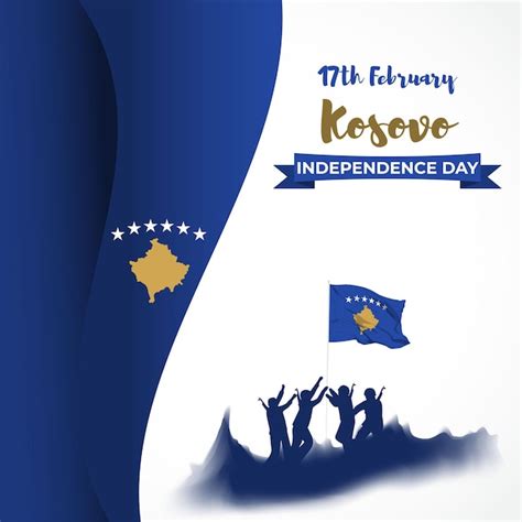 Premium Vector | Vector illustration for kosovo independence day